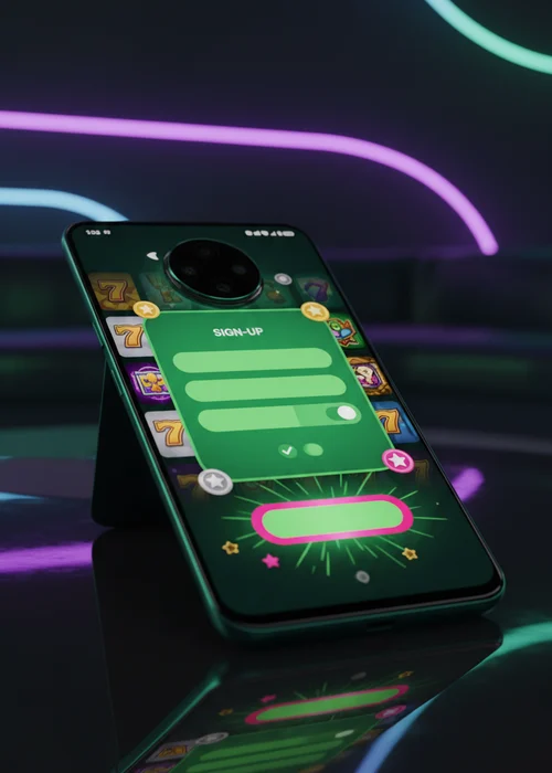 Screenshot der Netnet Casino Registrierungsformular-Schritte auf einem Smartphone mit Fokus auf persönliche Datenfelder